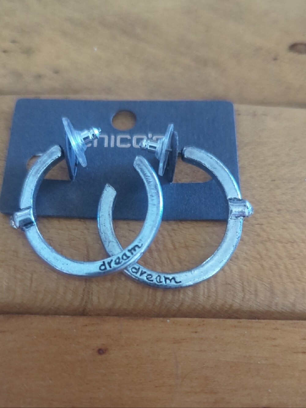 Chico's Silver 'dream' Hoop Earrings